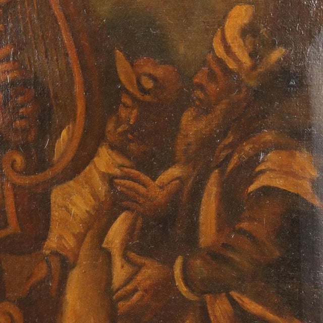 Northern Italian School, Biblical Scene, 17th Century, Oil on Canvas For Sale - Image 8 of 14