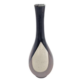 Mid 20th Century Japanese Glazed Stoneware Bud Vase For Sale