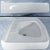 1948 Vintage Art Deco White Vitreous China Pedestal Sink in Excellent Condition For Sale - Image 11 of 18
