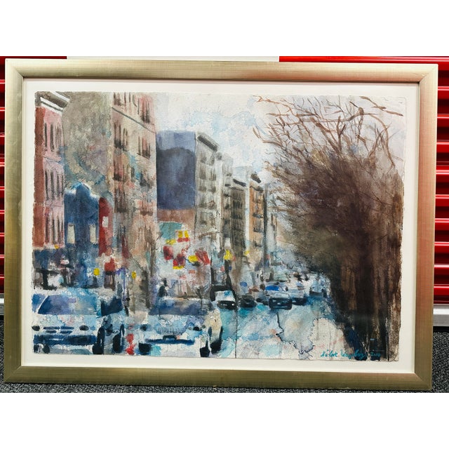 Modern Painting “Dance1” Watercolor by Norbert Waysberg For Sale - Image 3 of 5