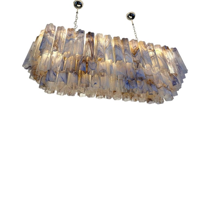 Not Yet Made - Made To Order Large Pendant Light in Handcrafted Murano Glass from Justfurnituress SRL For Sale - Image 5 of 9