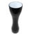Mid-Century Modern Czech/Bohemian Black Hourglass Vase White Interior For Sale - Image 3 of 8