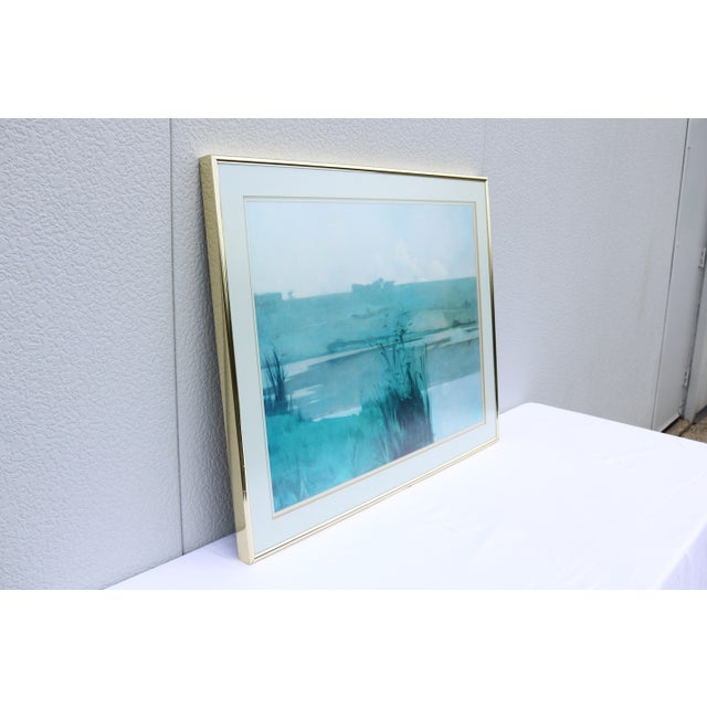 1980s John Henry Twachtman Arques-La-Bataille Landscape Fine Art Print, Framed For Sale - Image 10 of 18