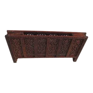 1980s Indonesian Fret Work Alter Console Table