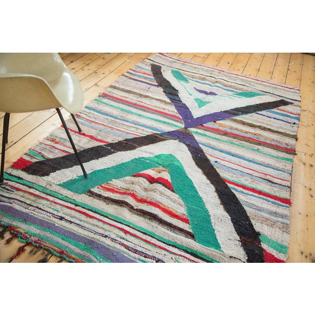 Vintage Rag Rug Carpet 5'1" X 8' Chairish