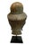 Bronze Thai Bronze Buddha Head Statue Vintage Ayutthaya Style Bust Sculpture Decor For Sale - Image 8 of 18