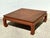Brown Vintage Baker Wrapped Raffia Ming Coffee Table For Sale - Image 8 of 12