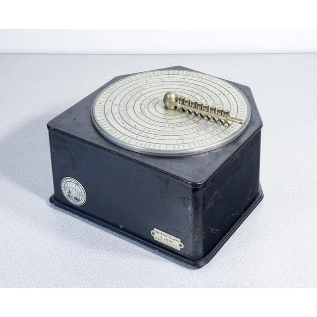Washington g-29 reinforced concrete calculator, with original case and instruction manual. Italy, 1930s origin italy...