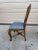 Wood Late 20th Century Pair of French Country Style Wheat Sheaf Back Upholstered Dining Chairs For Sale - Image 7 of 10