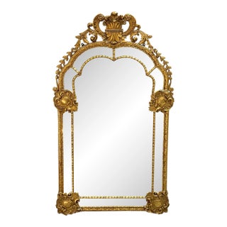 Fine French Régence / Neoclassical Style Giltwood Mirror Paris, circa 1925 For Sale