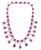 GIA Certified, No Heat, Medagaskar natural 60 Ct Pink Sapphire & 25 Ct Diamond Necklace Suite 18 Karat white gold 150 Gm...