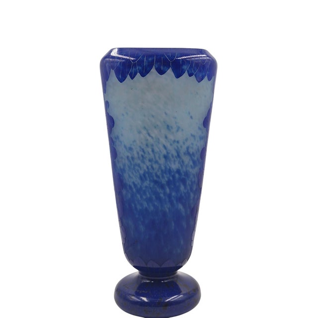 Add a masterpiece of French glassware to your collection with this stunning cameo glass vase from the prestigious Le Verre...