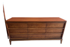 Mid Century Modern Walnut 9 Drawer by Lane Furniture From Their Rhythm Line