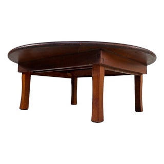 Round Wooden Chabudai Low Table, Japan, 1930s For Sale