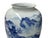 Chinese Blue White Handpaint Mountain Tree Scenery Porcelain Vase For Sale - Image 11 of 14