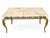 1970s Louis XV Gilt Bronze Coffee Table with White Marble Top, 1970s For Sale - Image 5 of 8