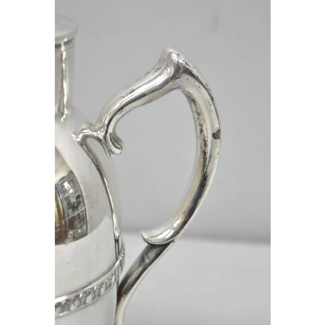 Silver Vintage Art Deco Silver Plated Martini Cocktail Shaker Pitcher by Poole 2601 For Sale - Image 8 of 16