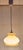 Metal Vintage Pendant Lamp with White Glass Shade, 1970s For Sale - Image 7 of 7