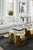 Mid-Century Modern The New Kate Free Form Coffee Table in Gold With Acrylic Top For Sale - Image 3 of 8