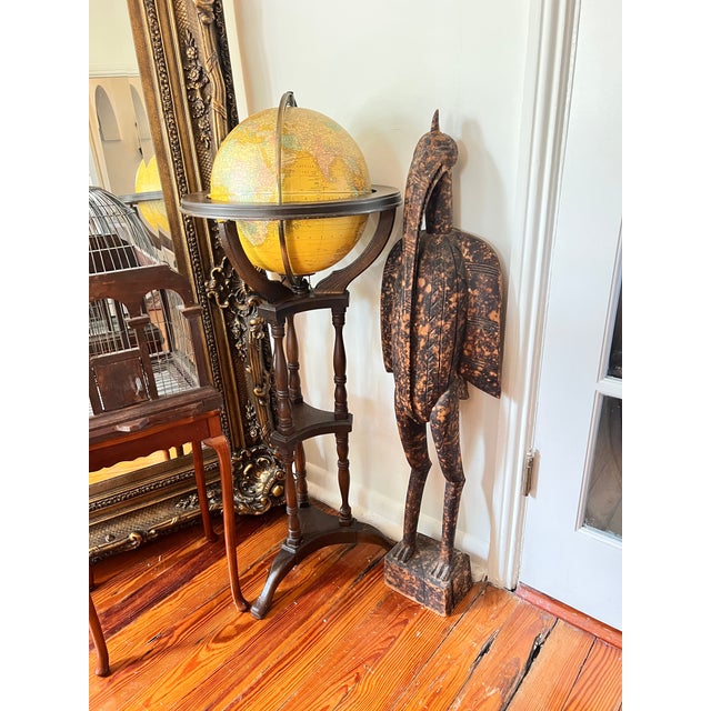 Early 20th Century West African Senufo-Style Sejen Carved Wood Hornbill Sculptures - Pair For Sale - Image 10 of 11