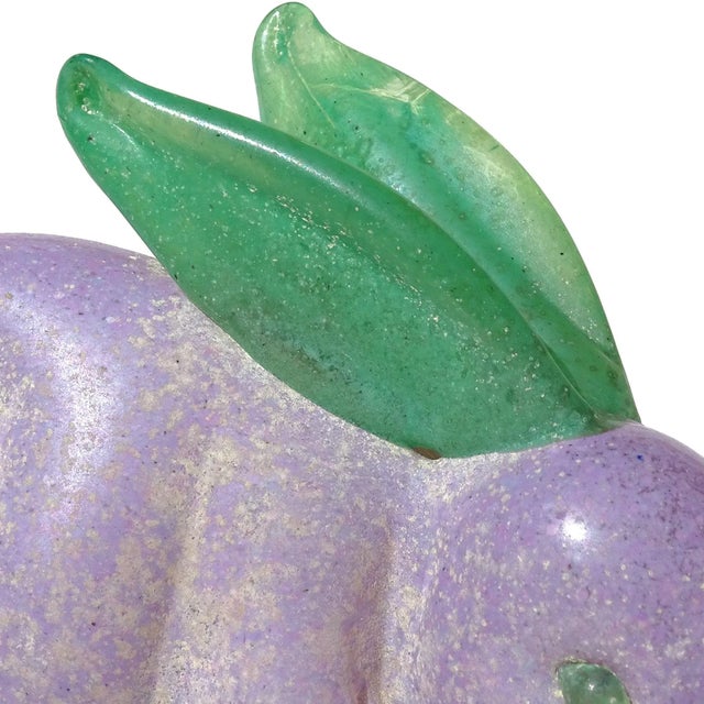 Figurative Murano Gambaro Poggi Vintage Lavender Purple Scavo Italian Art Glass Bunny Rabbit Figurine Paperweight For Sale - Image 3 of 8