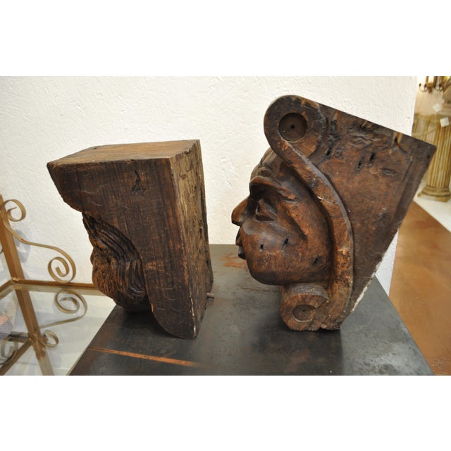Carved Wood Corbels A Pair Chairish