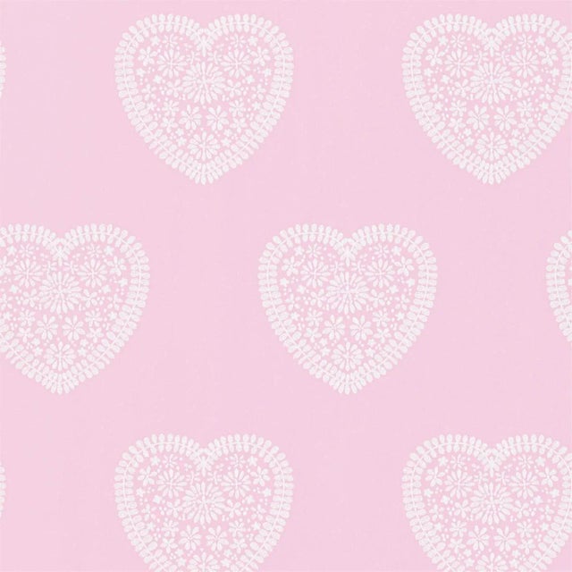Harlequin Sweet Heart Wallpaper in Soft Pink - a Sample For Sale