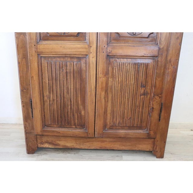 Antique Wardrobe in Poplar Wood, 1800s For Sale - Image 11 of 18