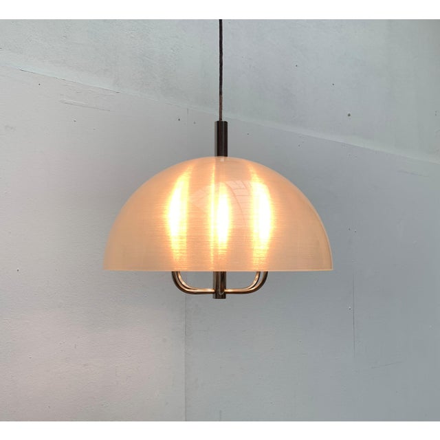 Large Vintage Italian Acrylic Dome Pendant, 1970s For Sale - Image 18 of 18