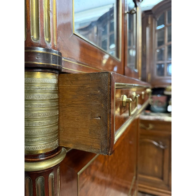 Louis XVI Parisian Guillotine Secretary in Cuban Mahogany, 1760s For Sale - Image 5 of 8