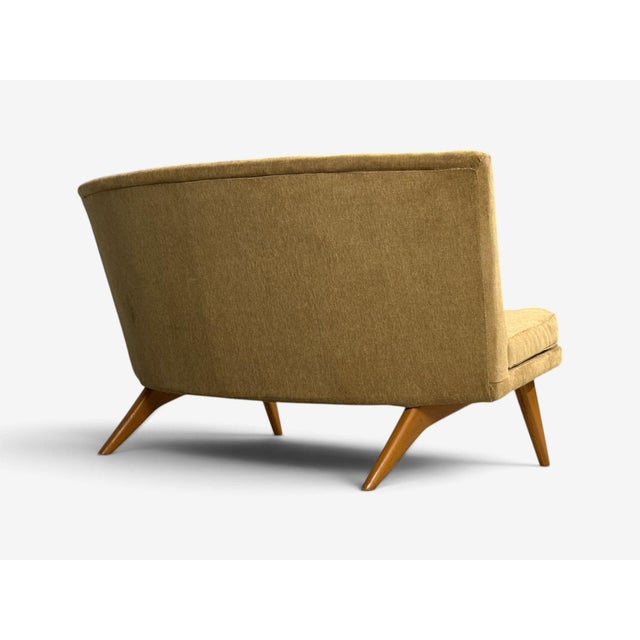 Carl Gustaf Hiort Af Ornäs, Sofa, Fabric, Lacquered Wood, Finland, 1940s For Sale - Image 12 of 13