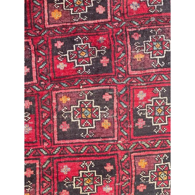 1950s Mid-Century Turkmen Baluch Rug, 1950s For Sale - Image 5 of 18