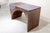 French Postmodern Dressing Table in Walnut Wood and Lilac Leather., 1980s For Sale - Image 14 of 16