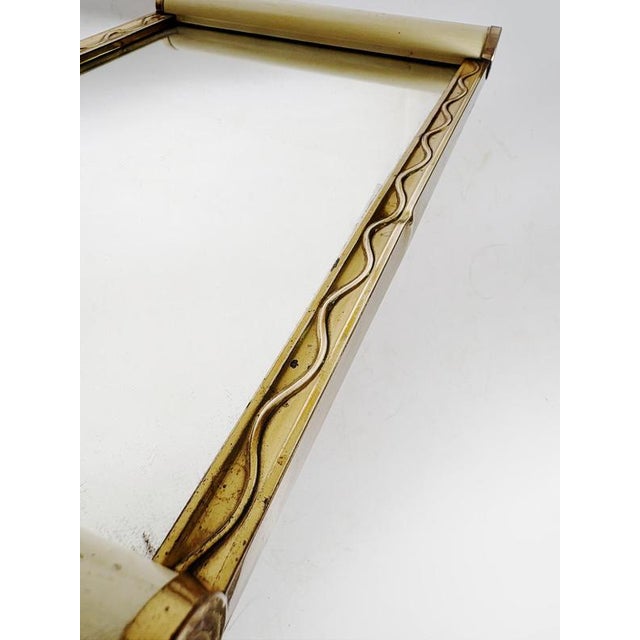Art Deco Wooden and Mirrored Tray, France, 1940 For Sale - Image 10 of 14