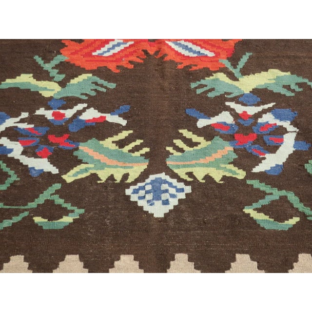 Antique Bessarabian Flatweave Kilim Rug For Sale - Image 9 of 10
