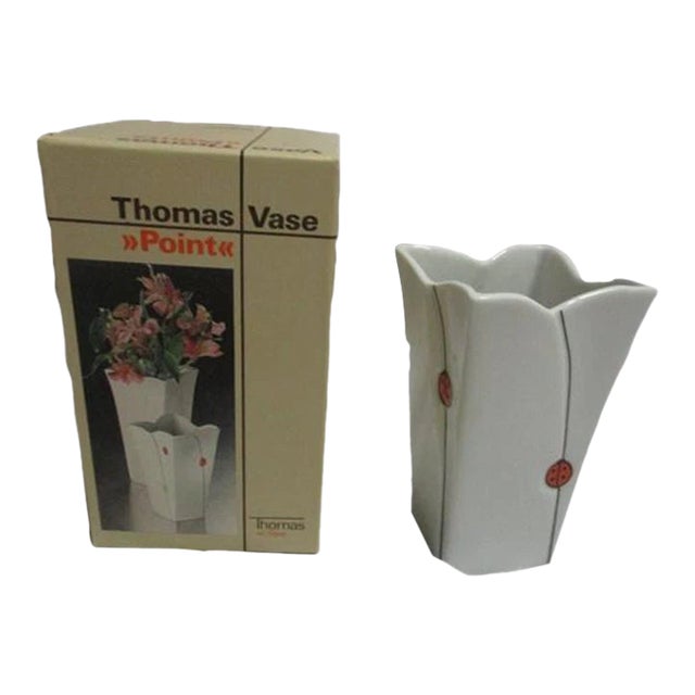 1970's Thomas Porcelain Flower Vase Decor Made in Germany For Sale