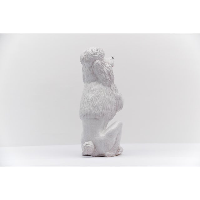 Vintage Italian Ceramic Poodle, 1960s For Sale - Image 4 of 14
