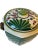 Cream Vintage Japanese Hand Painted Ceramic Lidded Vessel For Sale - Image 8 of 13