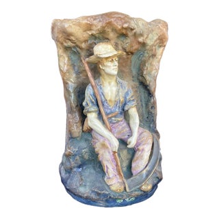 Amphora -Brittany Farmer With Scythe For Sale