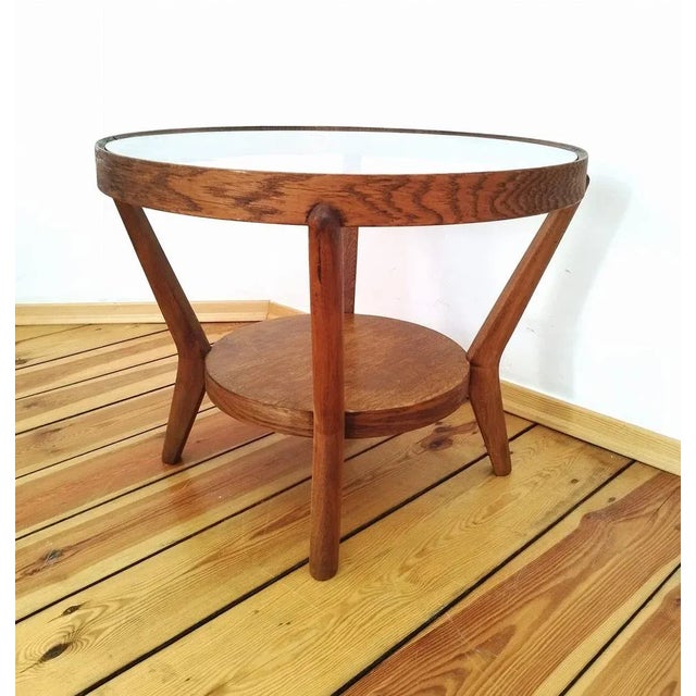 Coffee Table attributed to K. Kozelka for Interier Praha, Former Czechoslovakia, 1930s For Sale - Image 10 of 13
