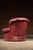 Vintage Tufted Leather Churchill Chair With Ottoman in Burgundy For Sale In Chicago - Image 6 of 11
