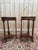Empire Style Round Bedside Tables in Mahogany-Stained Wood, 1980s, Set of 2 For Sale - Image 6 of 9