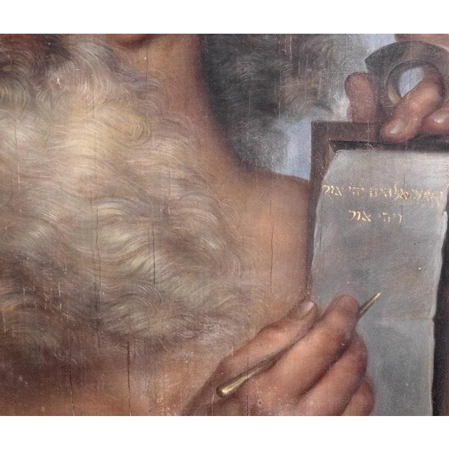 Italian Painting, 1600s, Oil on Wood, Framed For Sale - Image 3 of 7