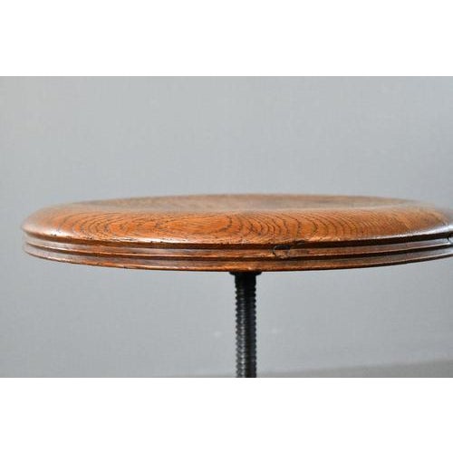 Adjustable Stool by Tonk Brothers, New York, 1900 For Sale - Image 10 of 15