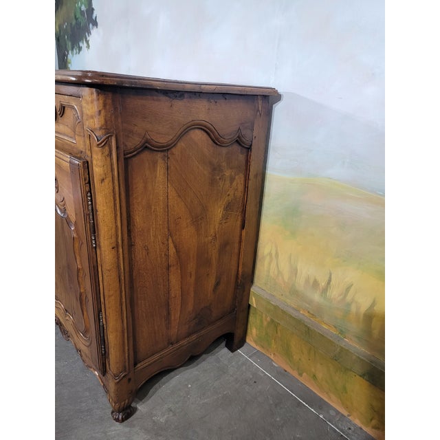 Louis XV Style Low Walnut Sideboard For Sale - Image 6 of 13