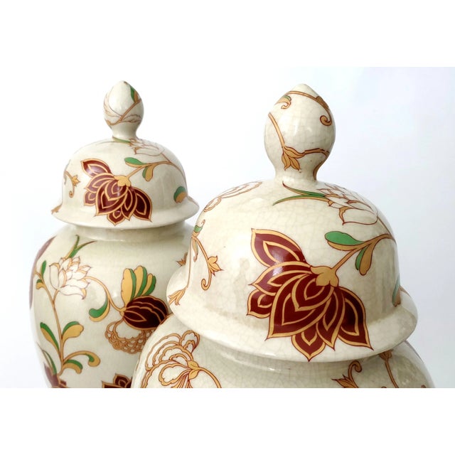 Large Ginger Jars 20" Pair For Sale - Image 9 of 12