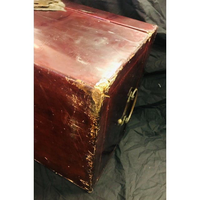 19th Century Antique Chinese Lacquer Blanket Chest For Sale - Image 11 of 13