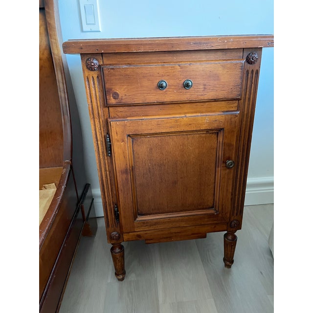 1990s Vintage Walnut Nightstand For Sale - Image 11 of 12