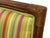 American Lane Venture Tradewinds Rattan Arm Chairs, Set of Six, Excursions, Chippendale Style, Striped Upholstery For Sale - Image 3 of 12