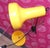 Space Age Desk Lamp with Yellow Ball Joint, 1970s For Sale - Image 4 of 12